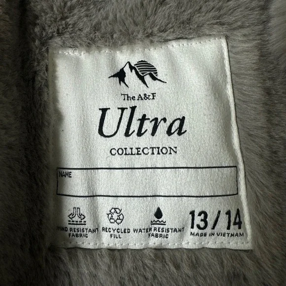 Lot of 2 Abercrombie & Fitch Ultra Collection Girl's 13/14 Puffer Parka Jackets - Picture 7 of 12